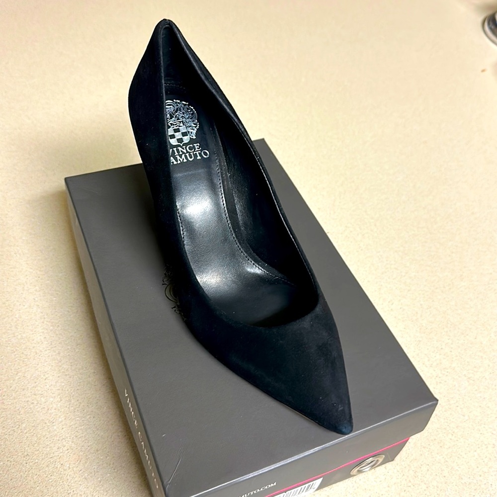 Vince Camuto Black Suede Heel